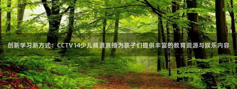手机上怎么看五星体育：创新学习新方式：CCTV14少儿频道直播为孩子们提供丰富的教育资源与娱乐内容